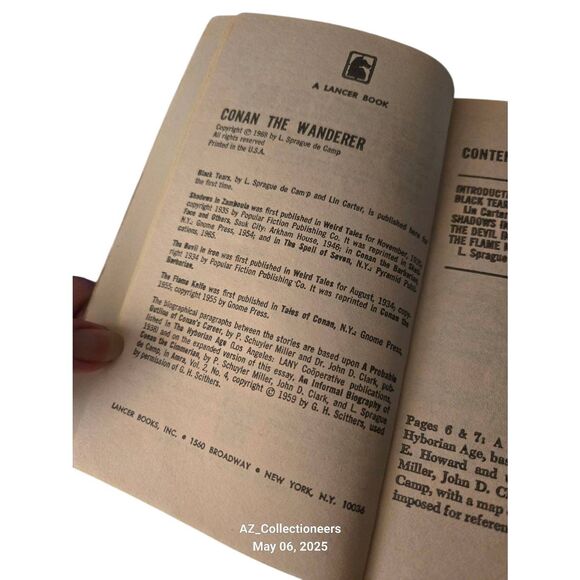 Conan the wanderer by L. Sprague De Camp - lancer books - Picture 5 of 6